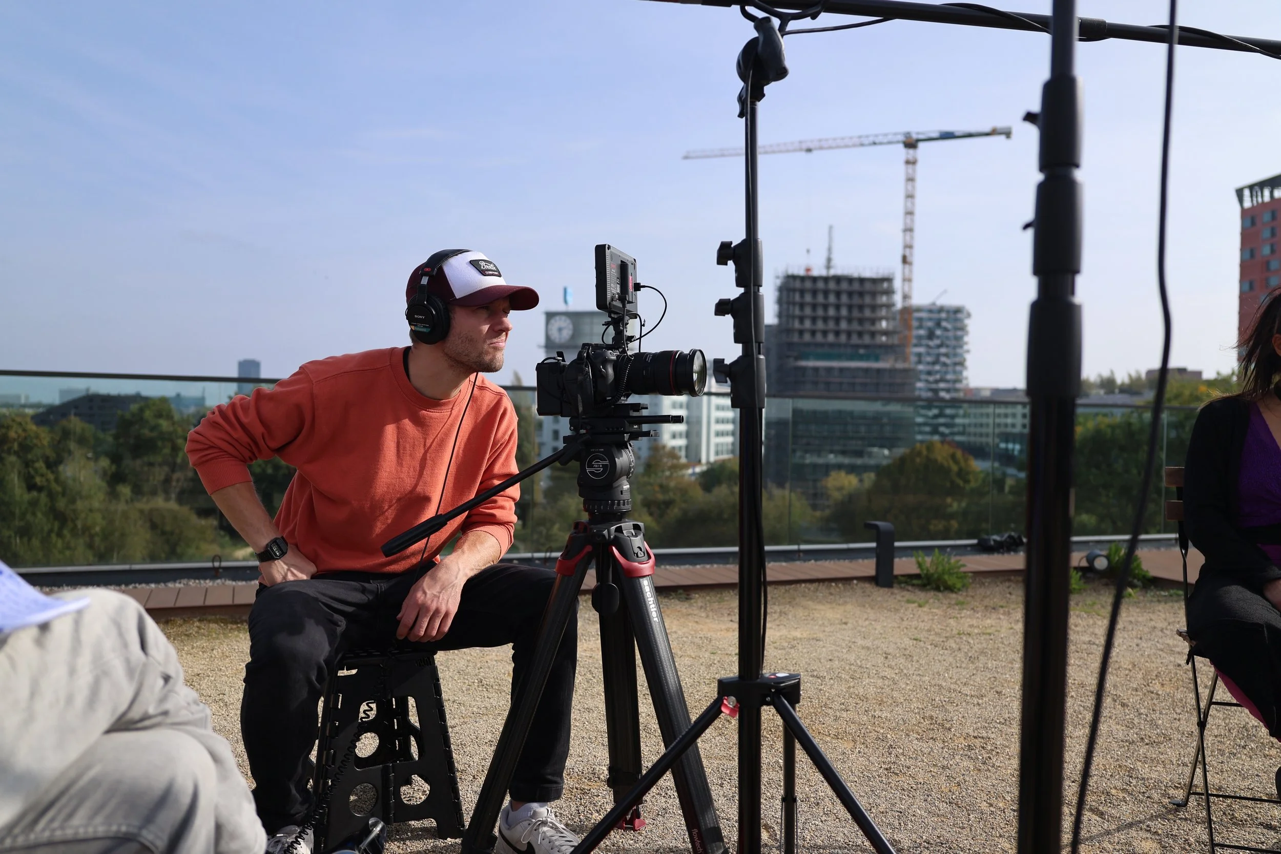 Jelle achter de camera